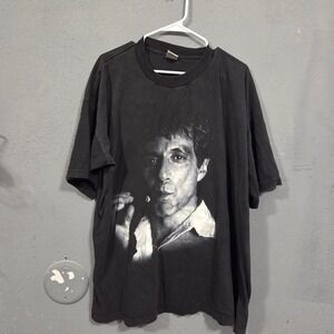 Vintage Scarface Tony Montana Portrait T Shirt 3XL cottonet Heavyweight Cotton